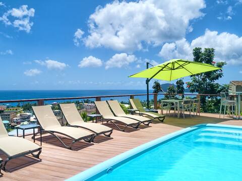 Affordable Luxury ⭐⭐⭐⭐Pool⛱A/C☀️Breakfast w a view
