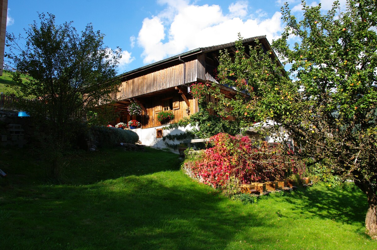 Ferme savoyarde traditionnelle, massif des Aravis