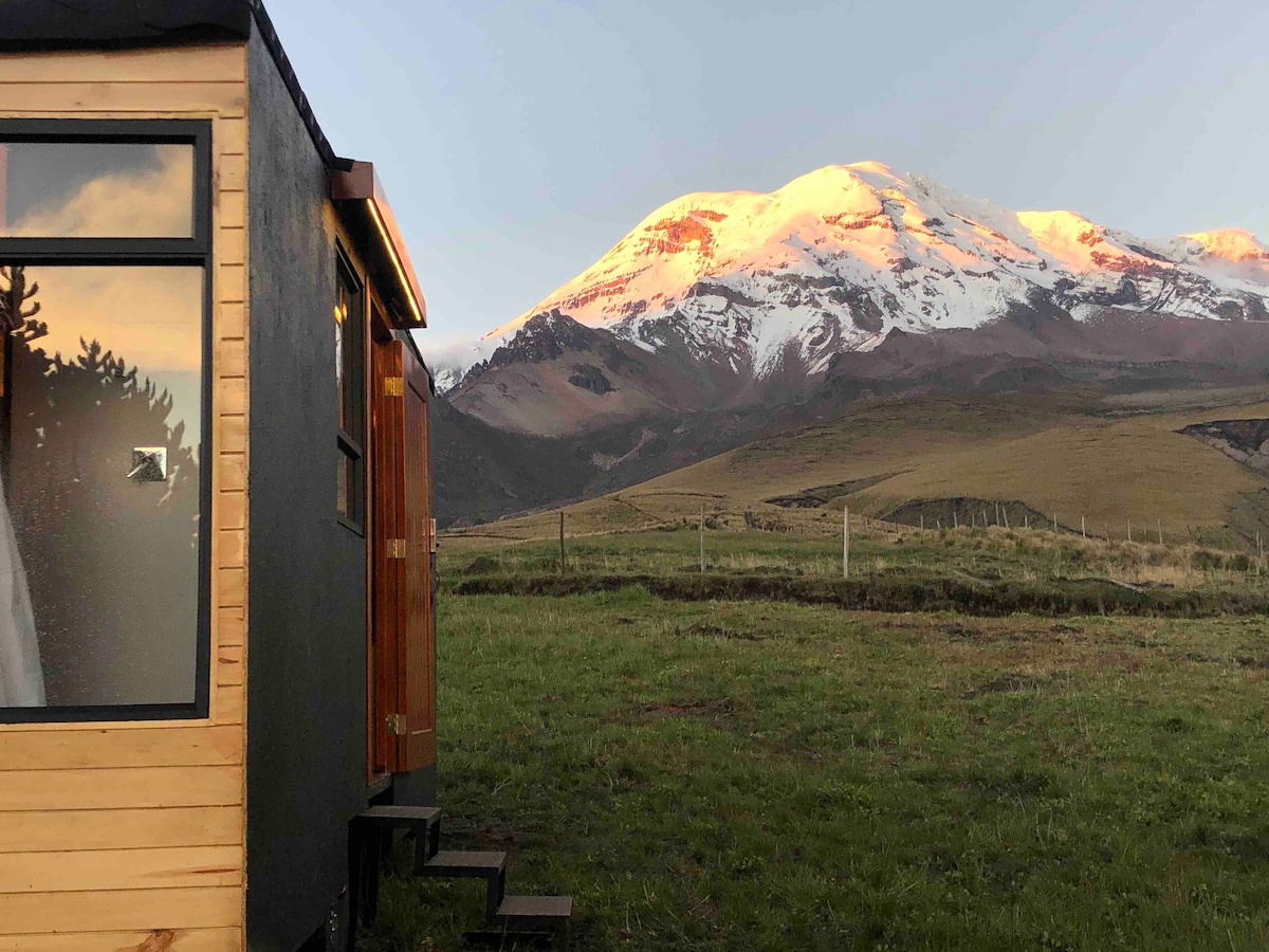 钦博拉索国际迷你旅馆（ Mini Casa con ❤️Chimenea interna en el Chimborazo ）🏔