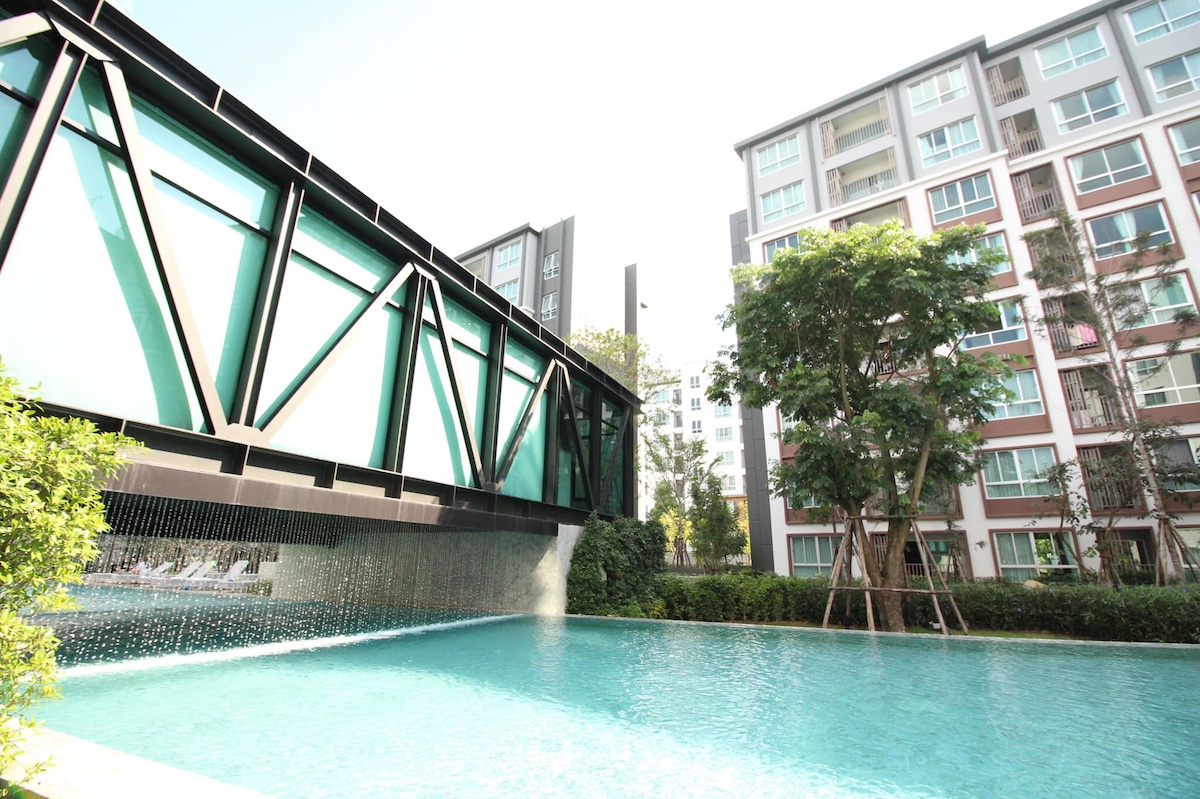 清迈豪华泳池高档公寓dcondo ping 距Central Festival步行5分钟 一卧一厅