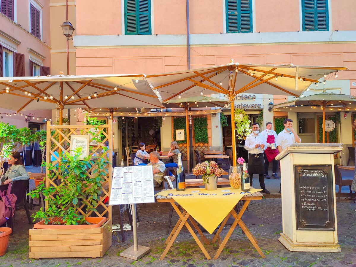 温馨的房东|⚘特拉斯提弗列（ Trastevere ）秘密花园⚘单间公寓！