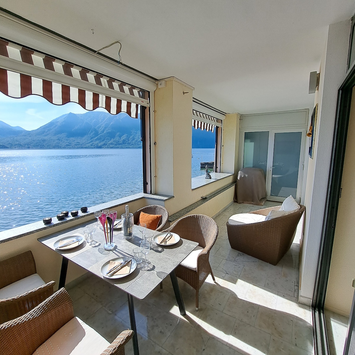 Lago Maggiore Verbania Ferienwohnung direkt am See