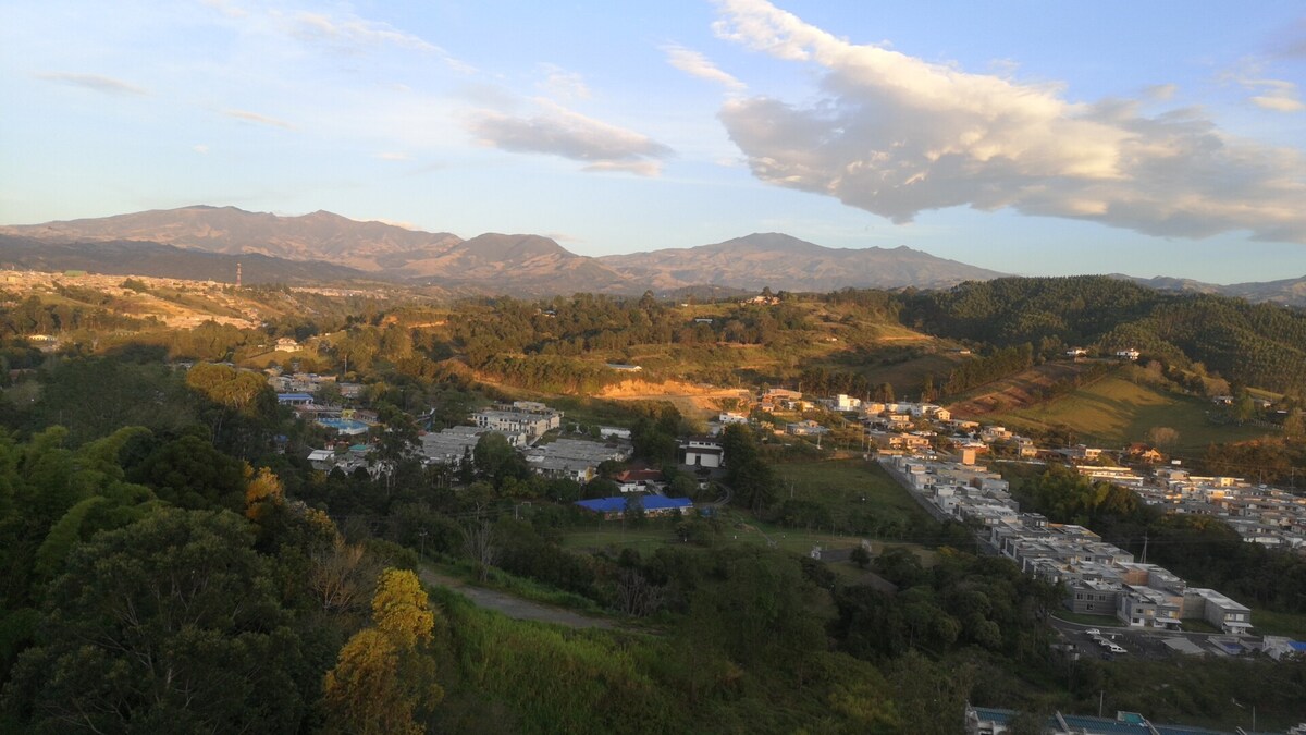 波帕扬（ Popayán ）以北的美丽公寓景观
