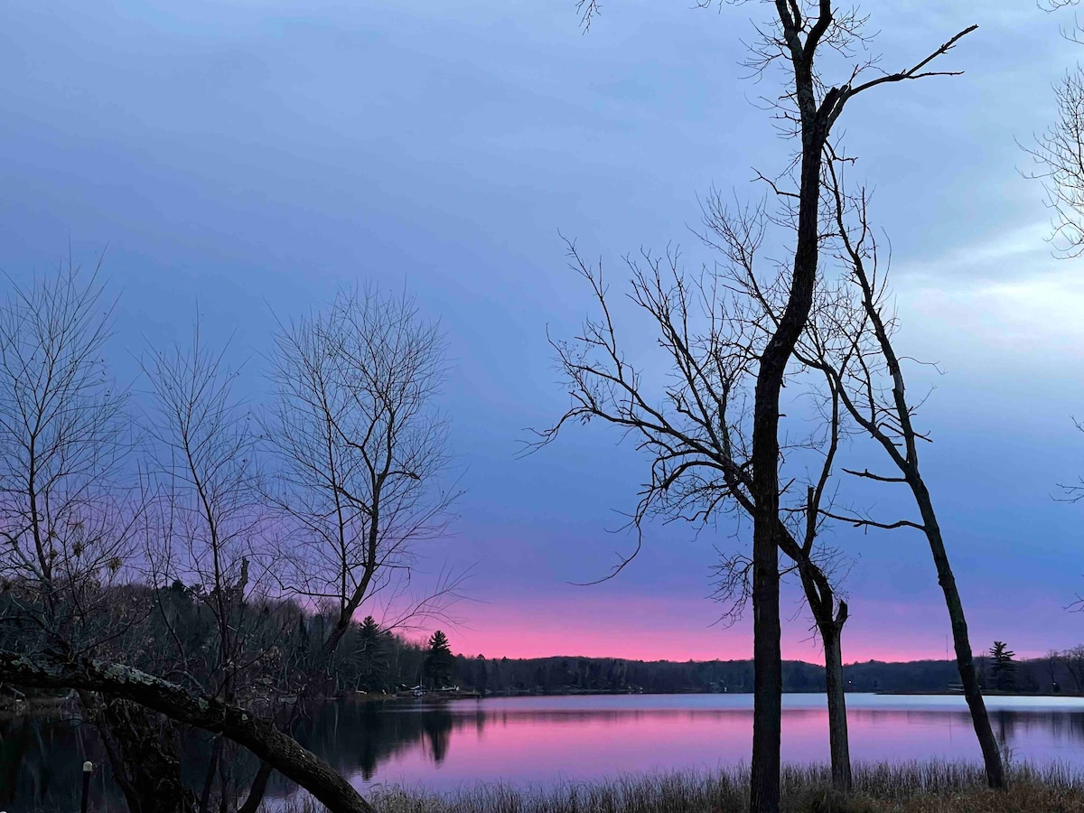 Lake house near many ATV and snowmobile trails