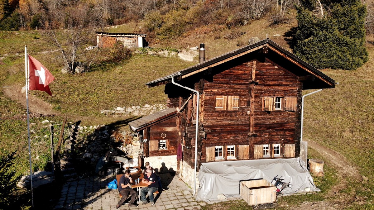 惬意的高山小屋