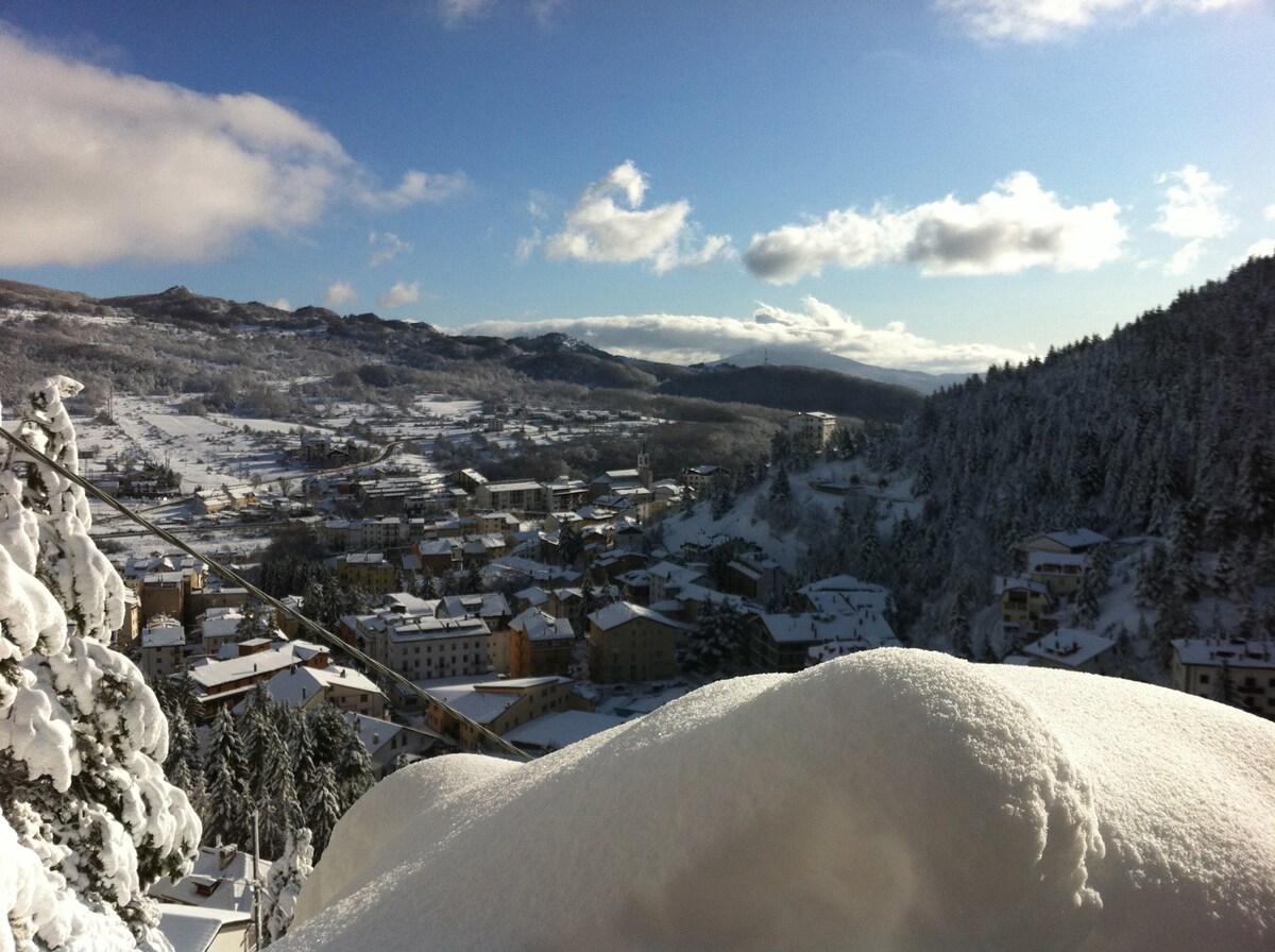 Calda ed accogliente mansarda di montagna