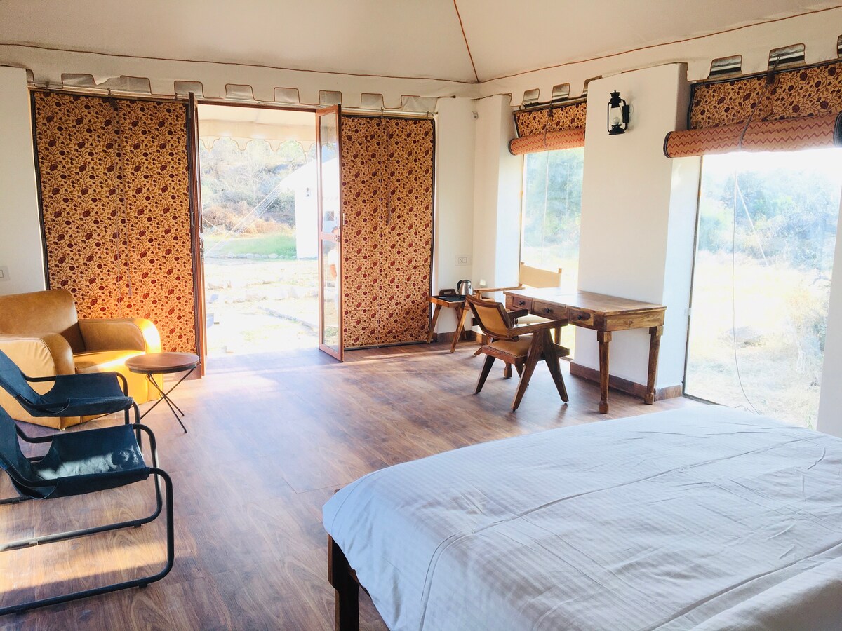 Stay in Luxury Swiss Tent  Land of Leopards