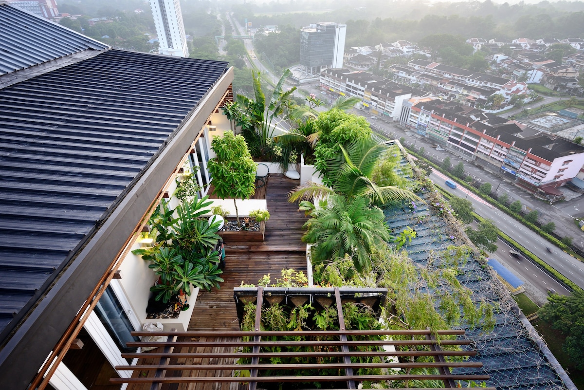 Penthouse with rooftop garden #no service fee