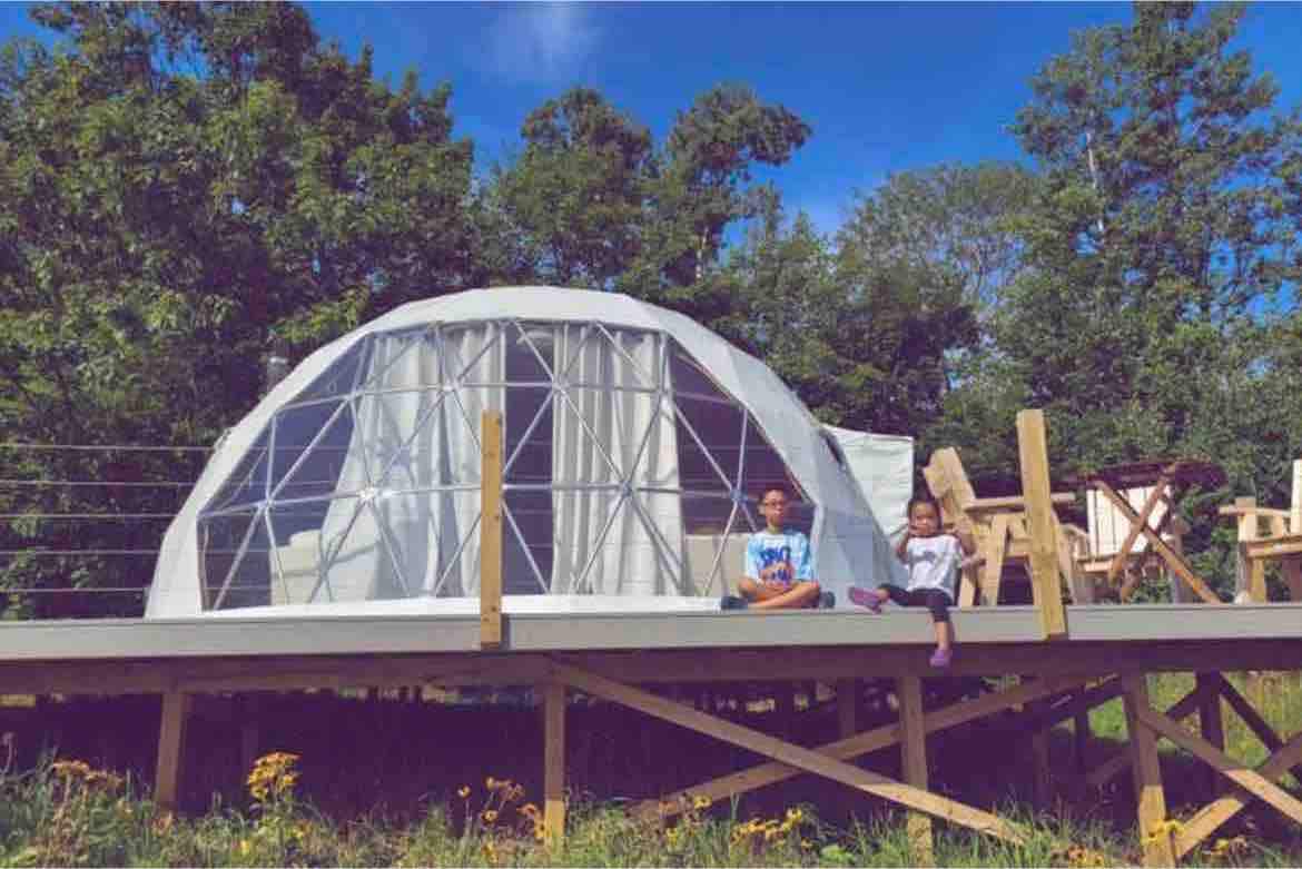 Dome 2 at Come Spring Farm Glamping
