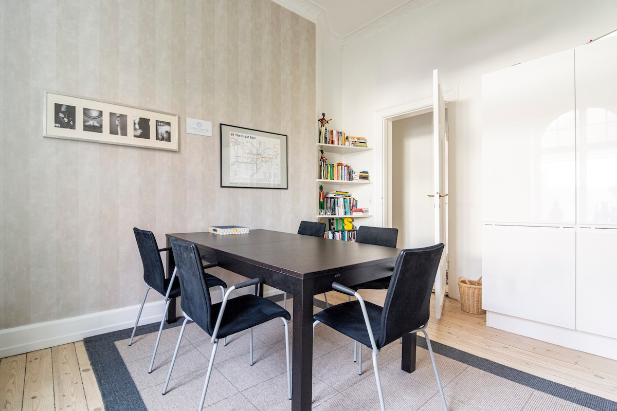 Luxury flat with garden 15 min from CPH-center