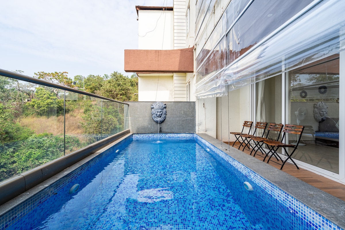 3BHK Luxury Private Pool Penthouse Candolim