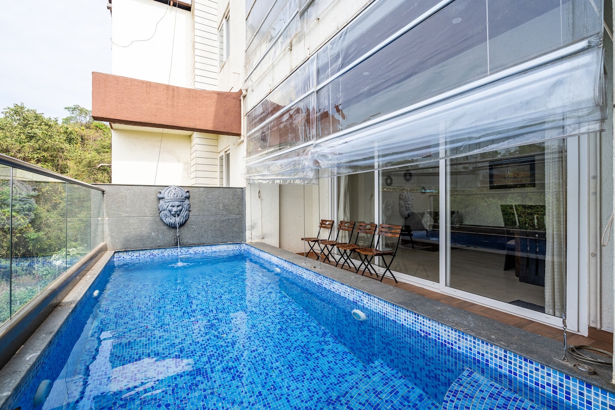 3BHK Luxury Private Pool Penthouse Candolim