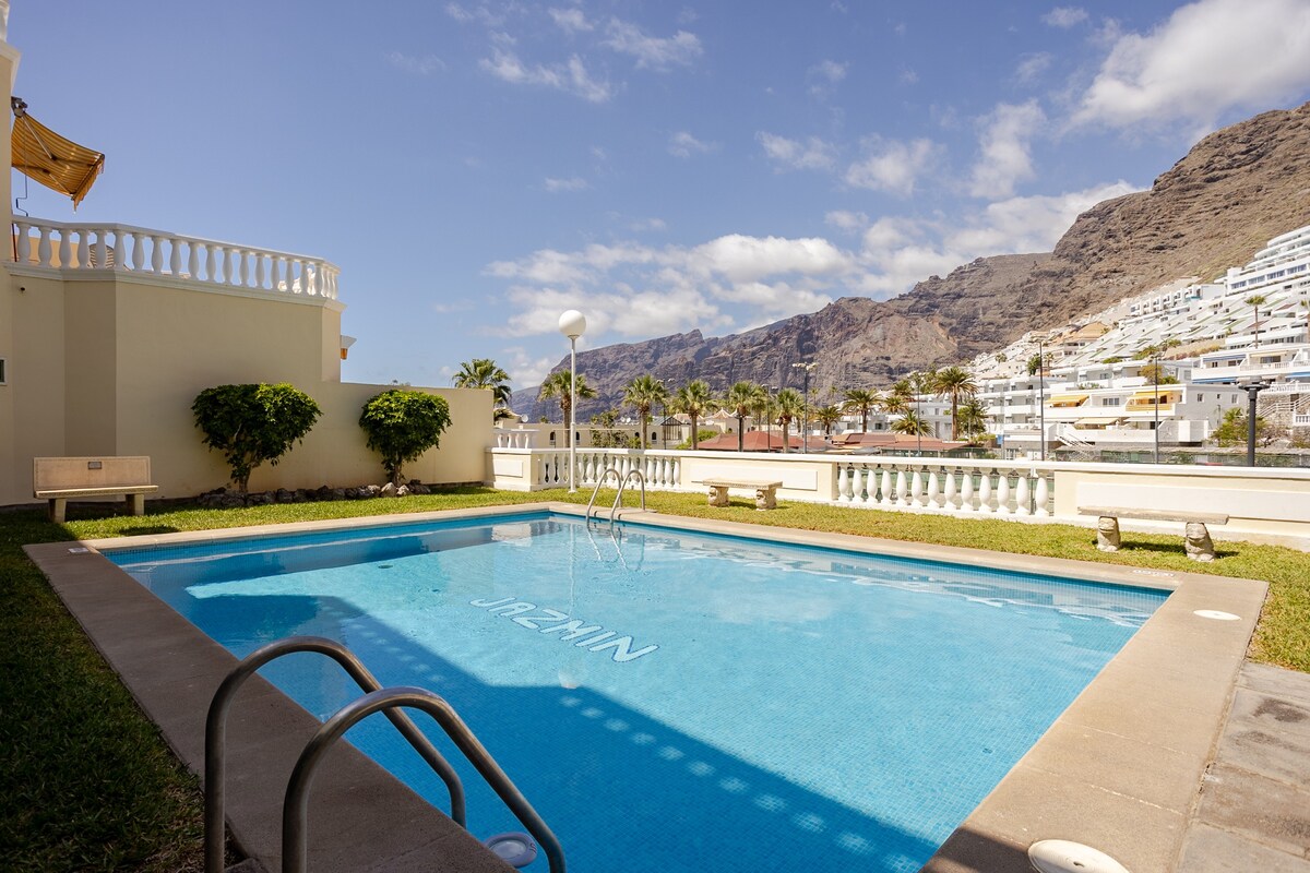 The large terrace, fantastic view on Los Gigantes