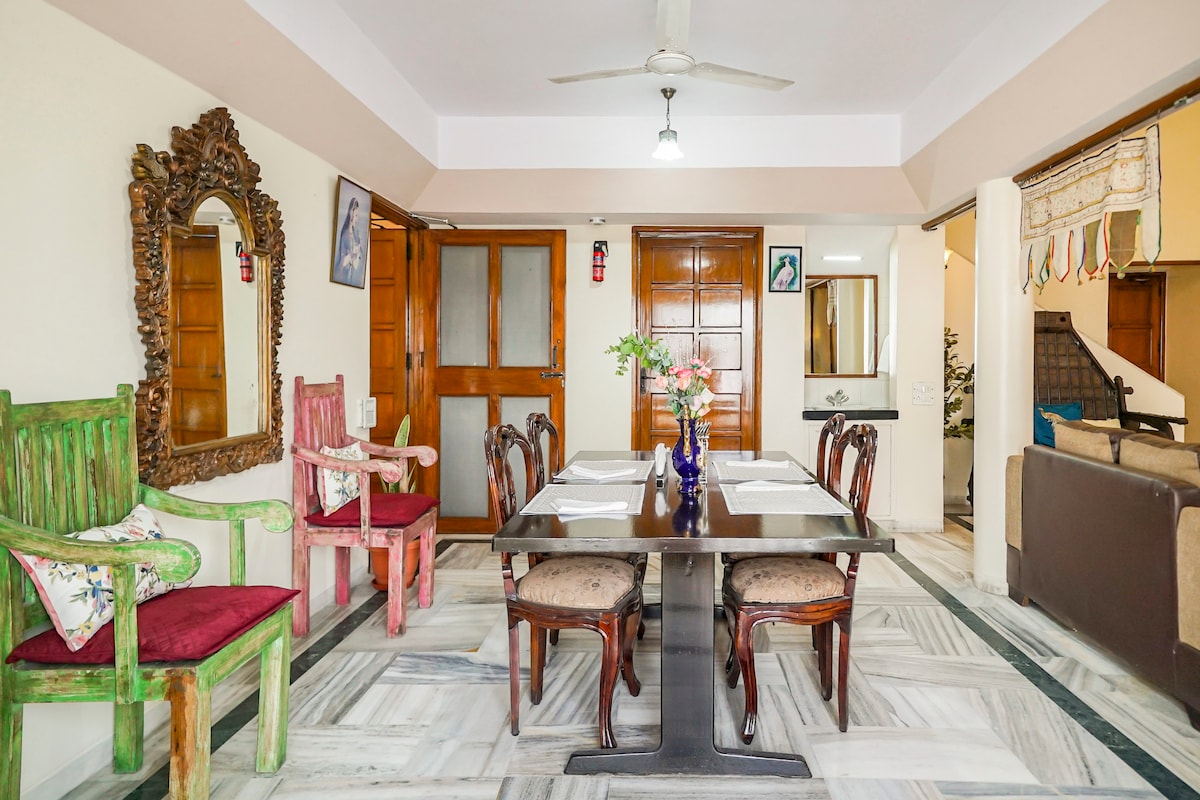 Luxe 3BHK Apartment w/ Balcony | Near Birla Temple