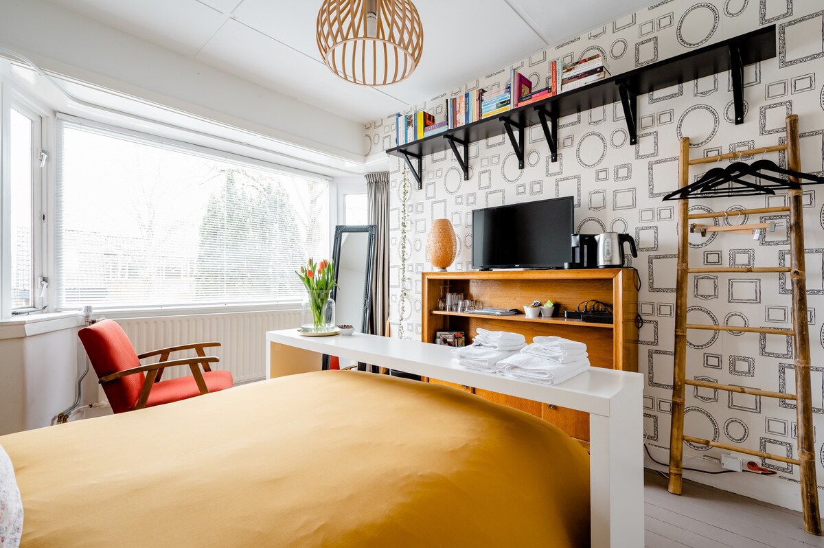 房间Roos ； Leeuwarden ，包括早餐和卫生间。
