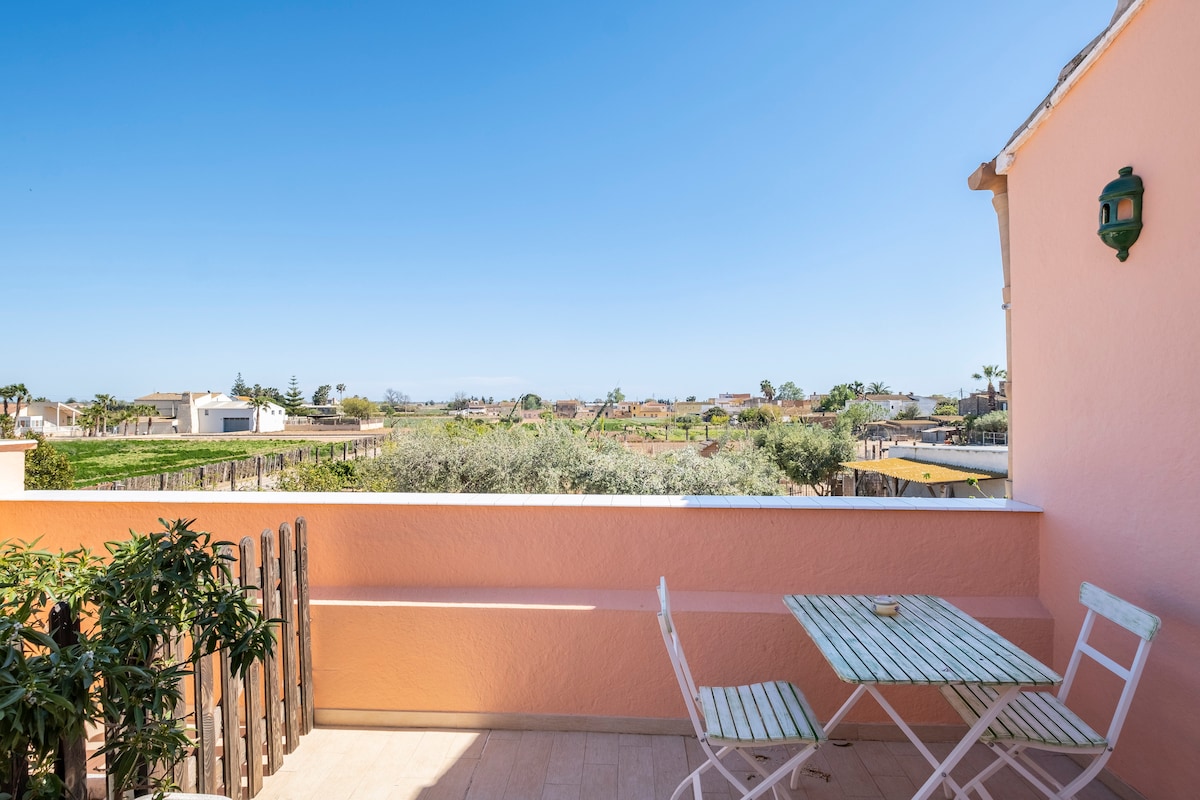 Alfabrega-Habitación doble con terraza.