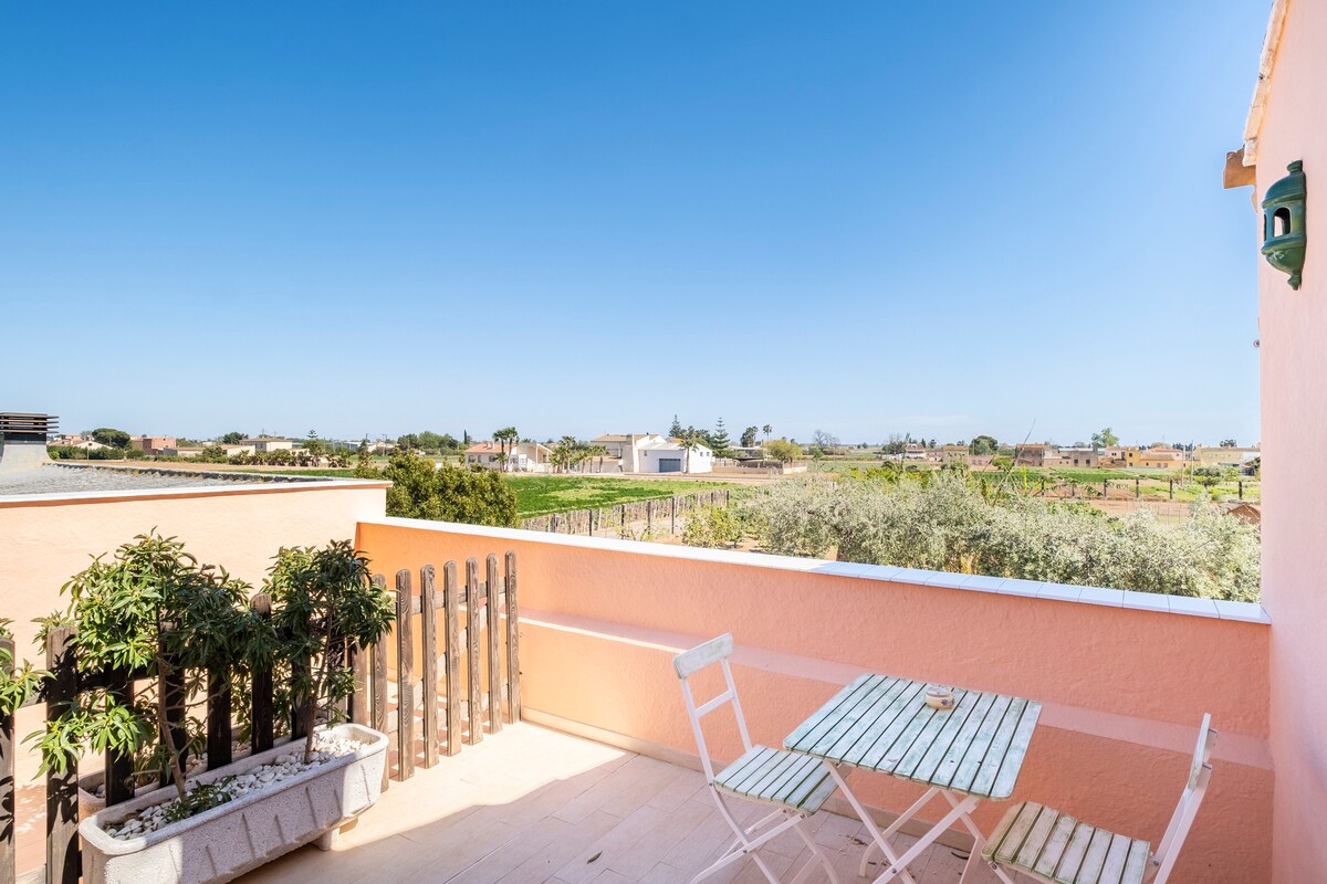 Alfabrega-Habitación doble con terraza.