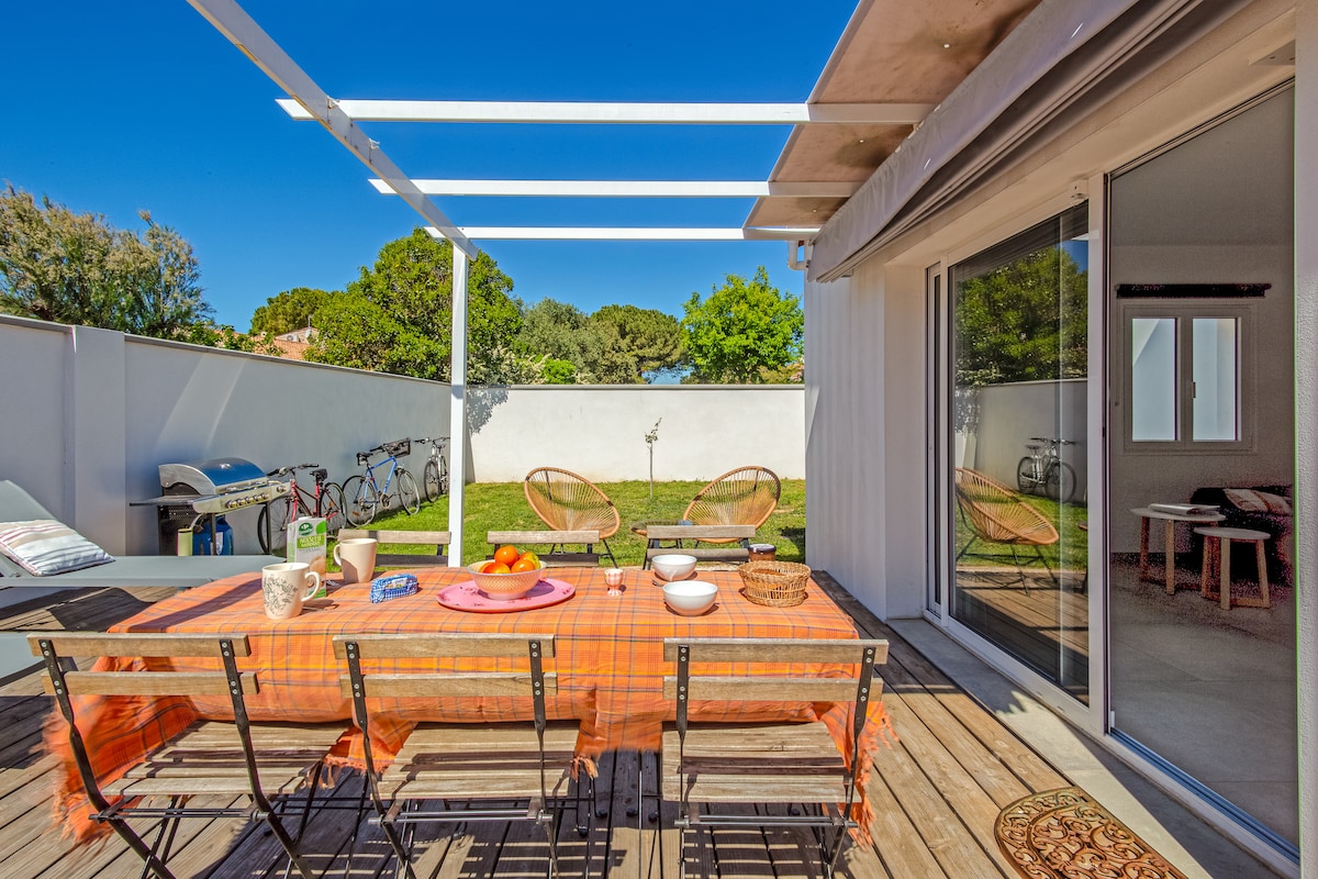 Maison cosy avec jardin, terrasse et parking