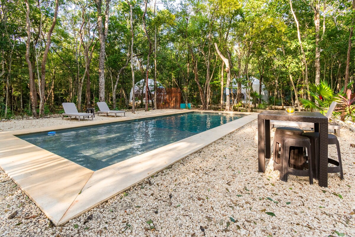 Glamping Mayan Glam en la Selva en Tulum