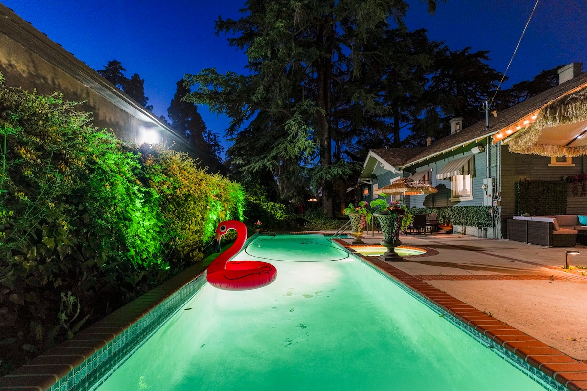 Boho Vibe House with Pool near Hollywood