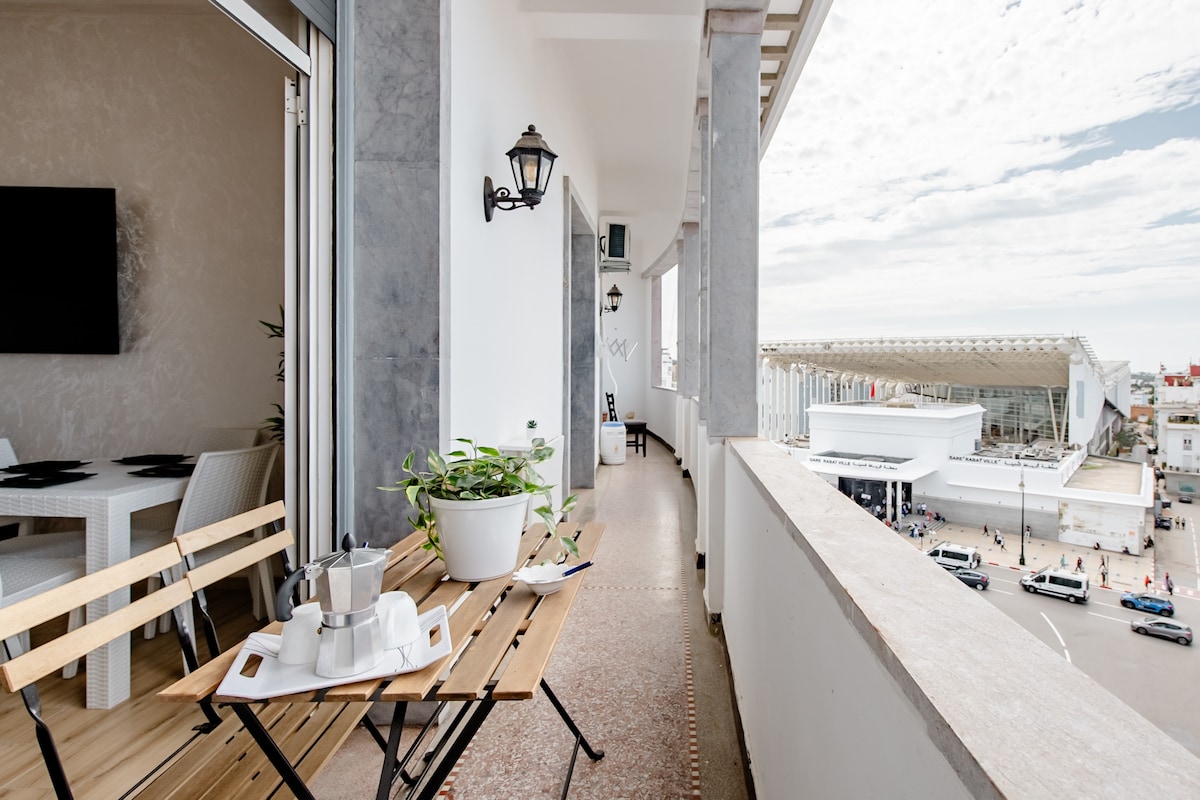 Appartement avec vue panoramique au cœur de Rabat.