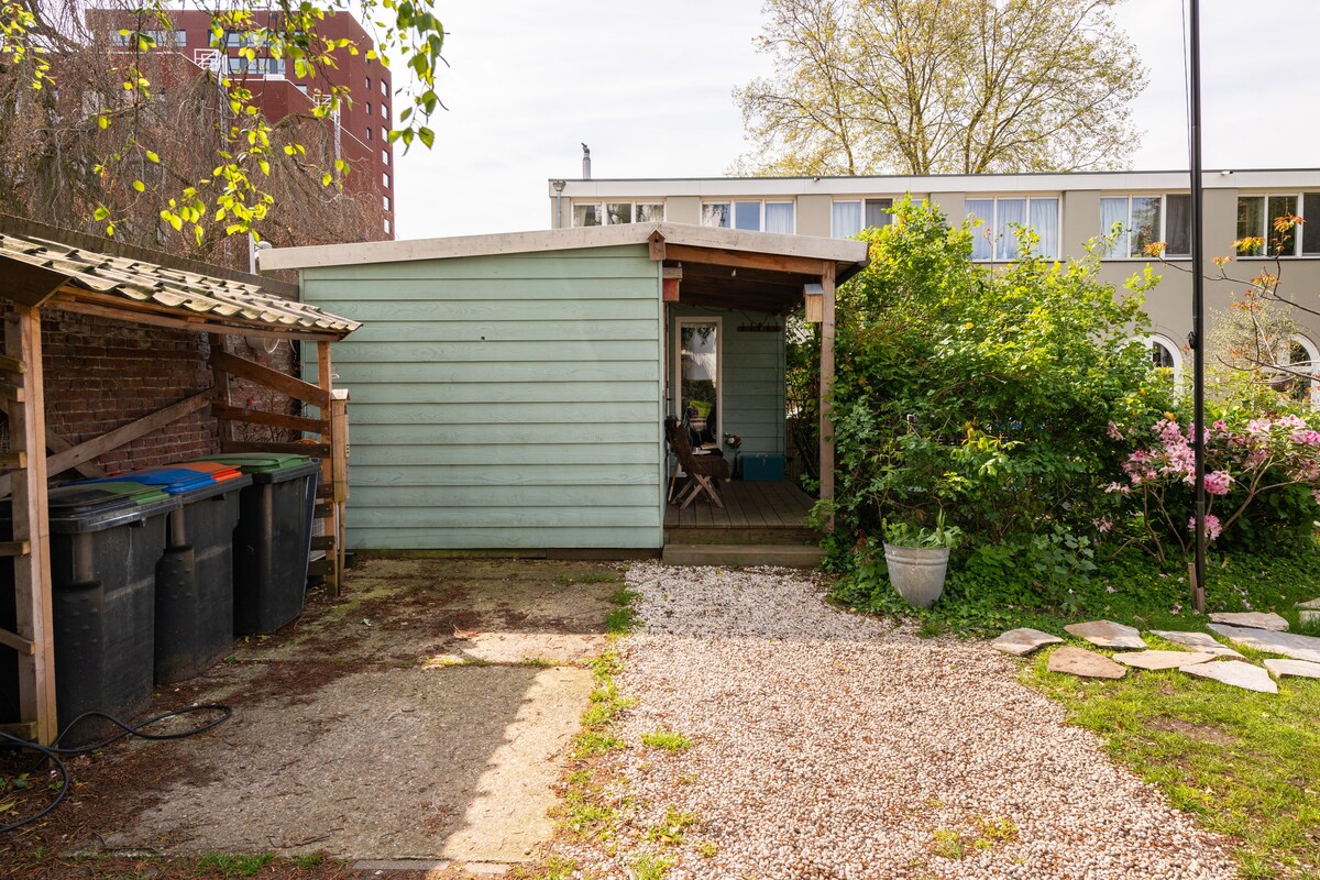 Sfeervol houten huisje