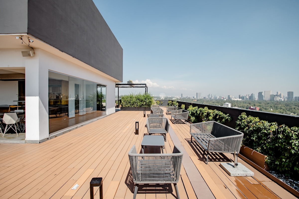 Luxury in Condesa: A/C+14th Floor+Incredible Views