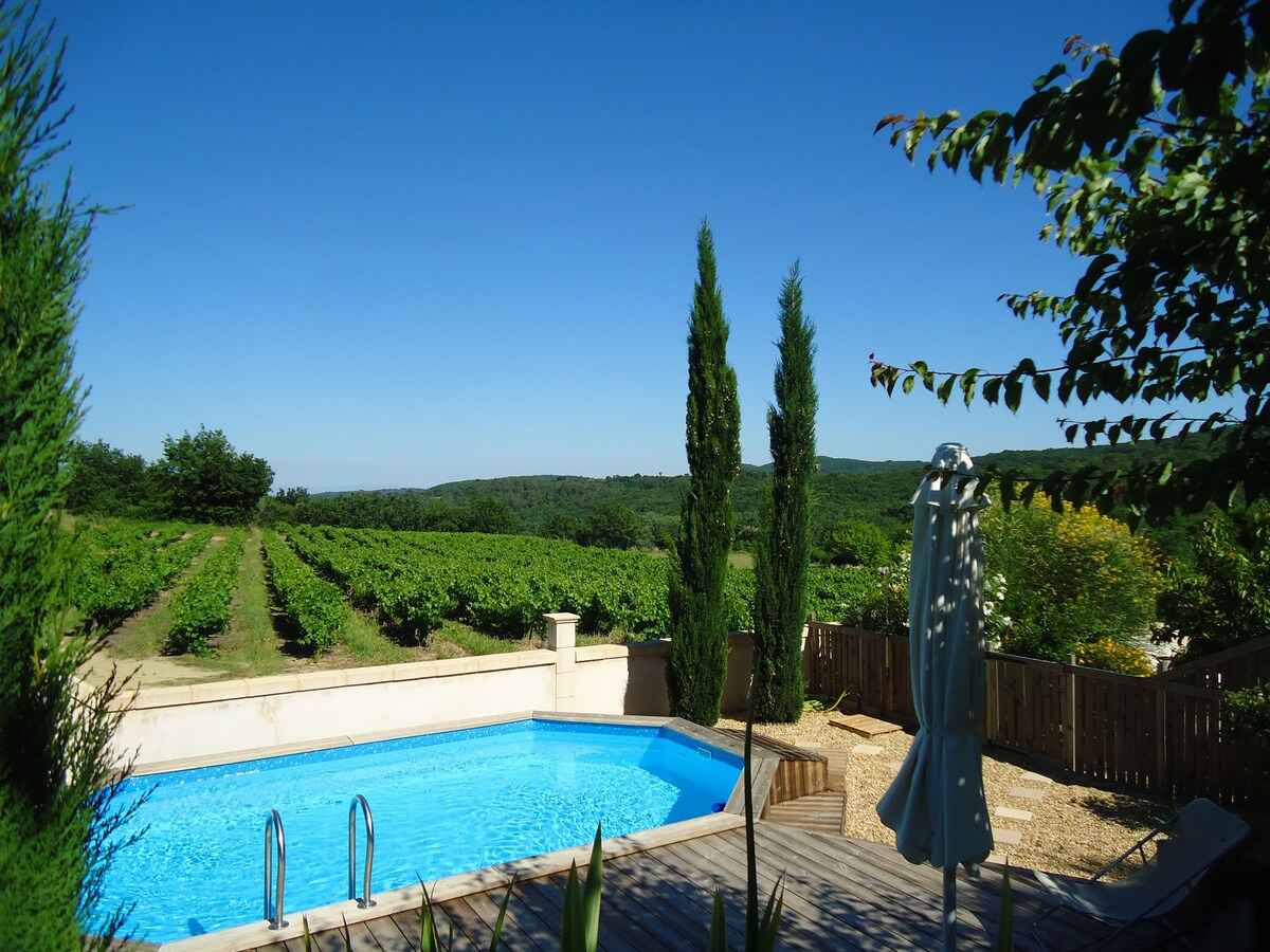 Chambre d'hôtes+piscine Uzès Pont du Gard au calme
