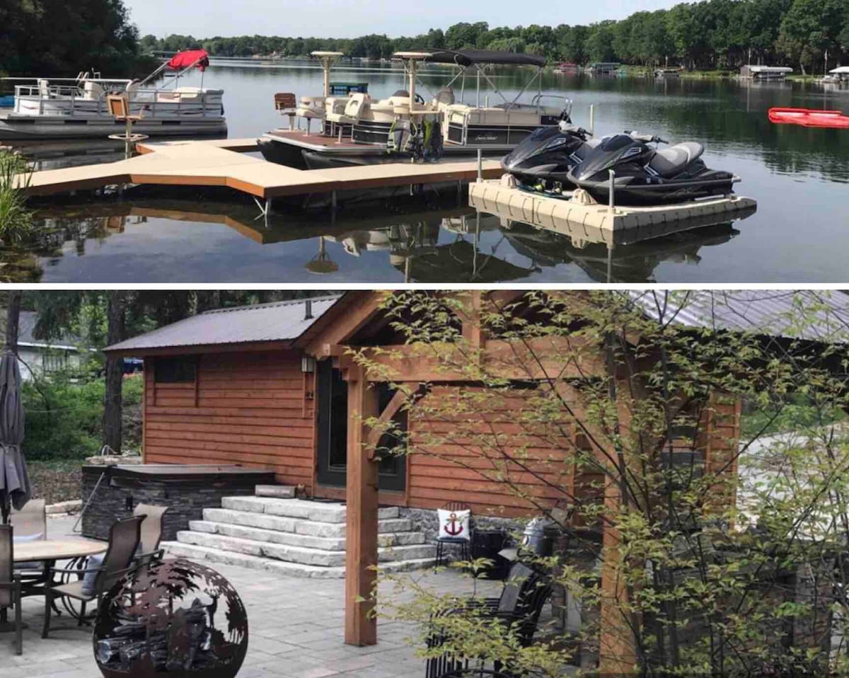 私人湖畔小木屋：情侣或家庭出游