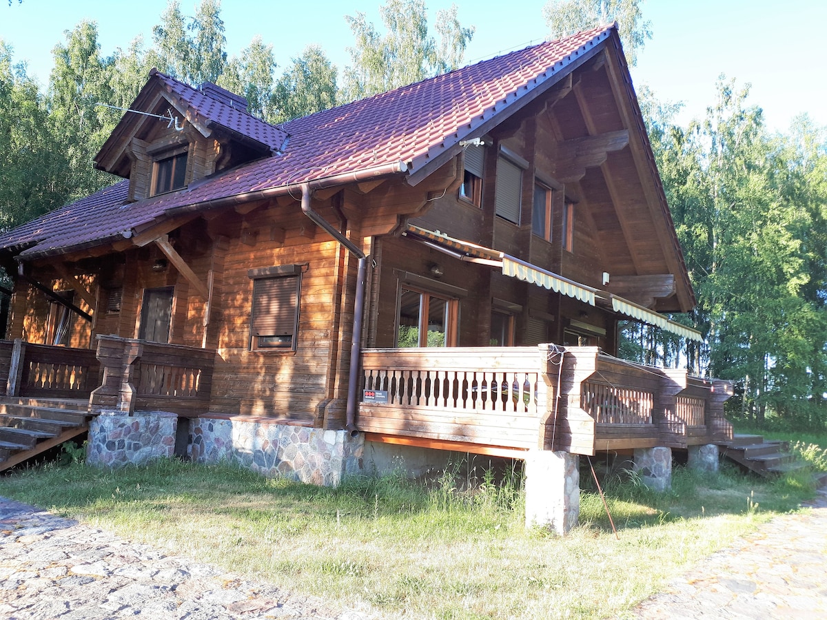 Wooden Lake House