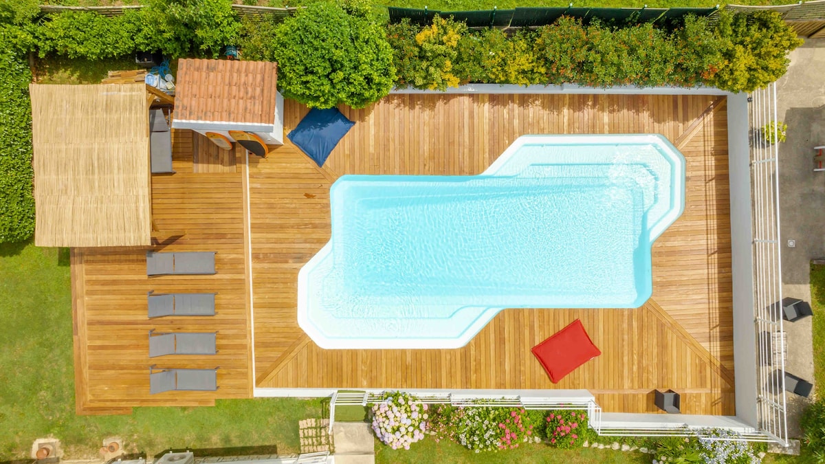 L'hacienda / Grande demeure avec piscine chauffée