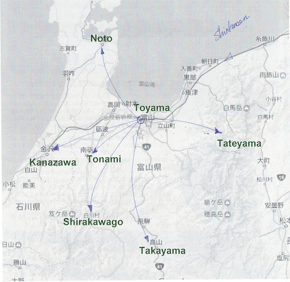 步行10分钟即可抵达市区T-Port 301 ，距离富山站15分钟即可抵达国际会议中心， 8分钟即可抵达国际会议中心