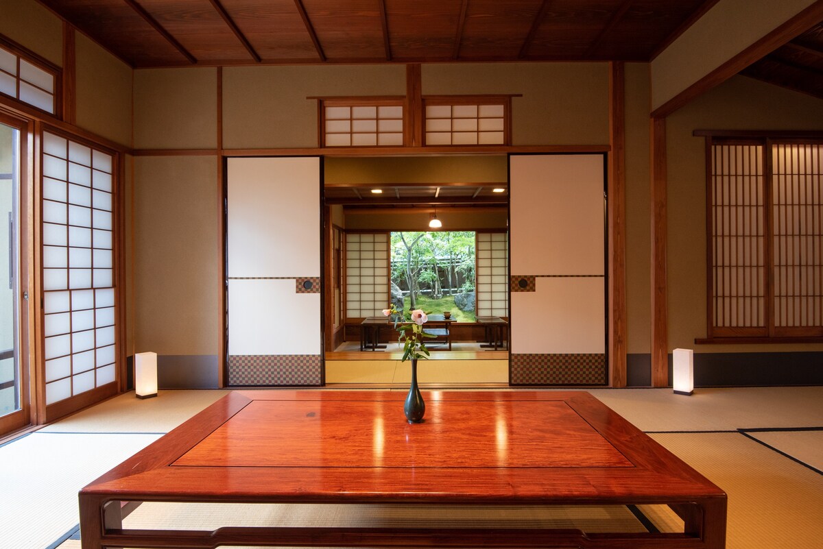 京都传统套房（ 143平方米）金阁寺（ Kinkakuji ）附近的宁静舒适