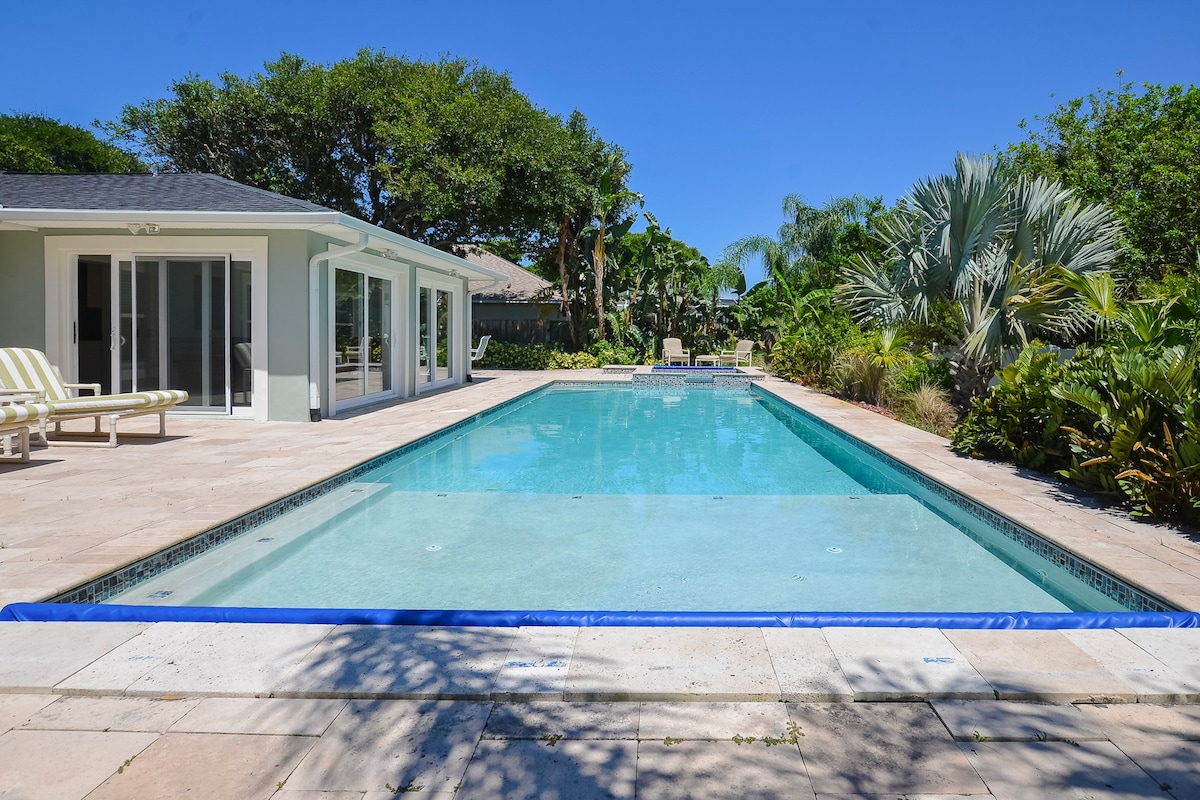 「低语棕榈树」-海滨泳池之家-