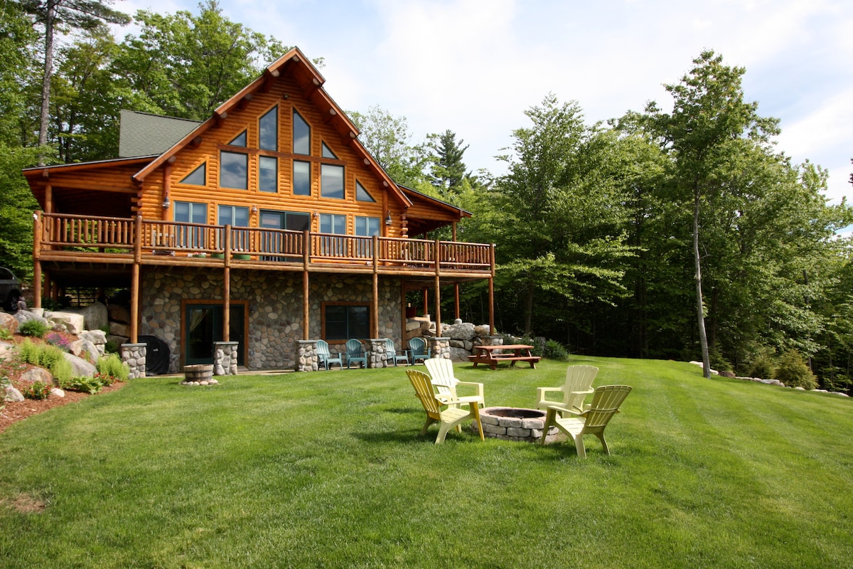 Luxury Log Cabin in Conway Mount Washington Views