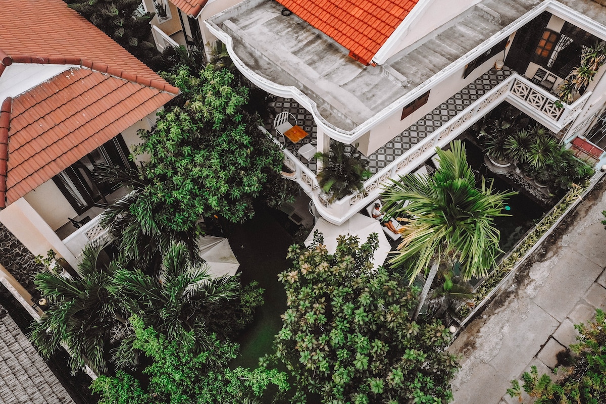 花园景观双床房，提供早餐-Ngan Phu