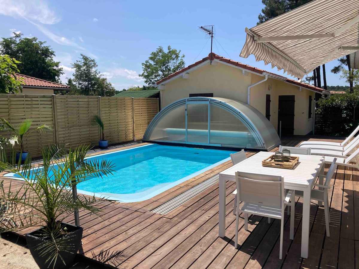 Villa 4*MiMiZaN/Piscine chauffée/Wifi/Plage à 5mn