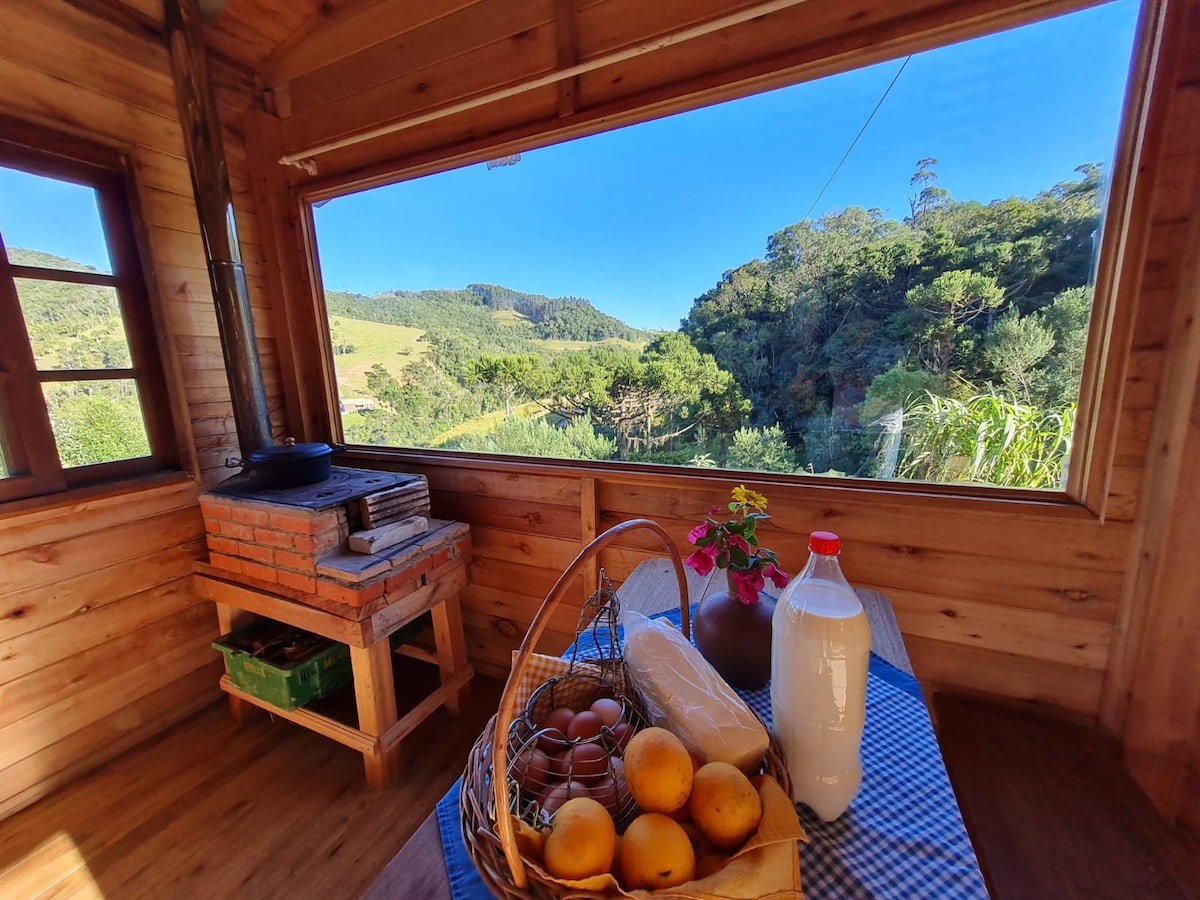 Cabana Araucária - Cachoeiras, rios e vistas.