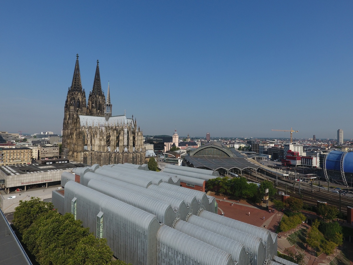 莱茵河景观的Altstadt Köln客房