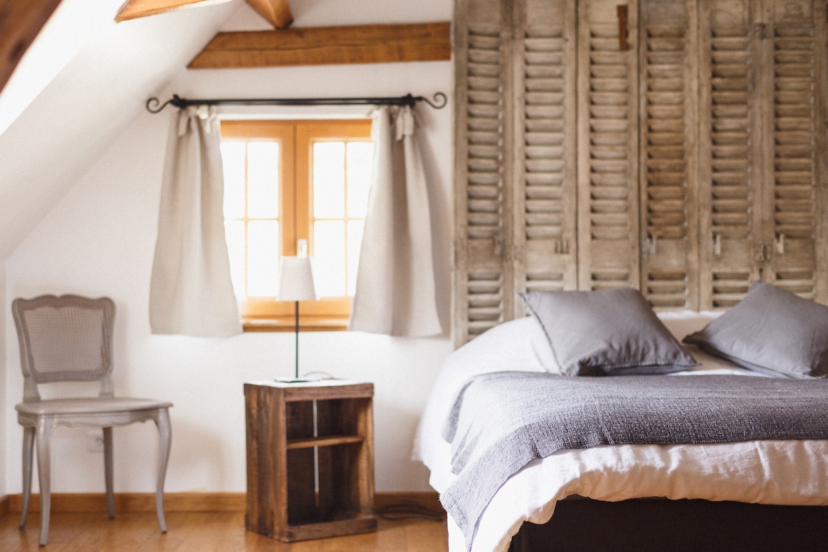 Chambre cosy dans écrin de verdure à 1h de Paris