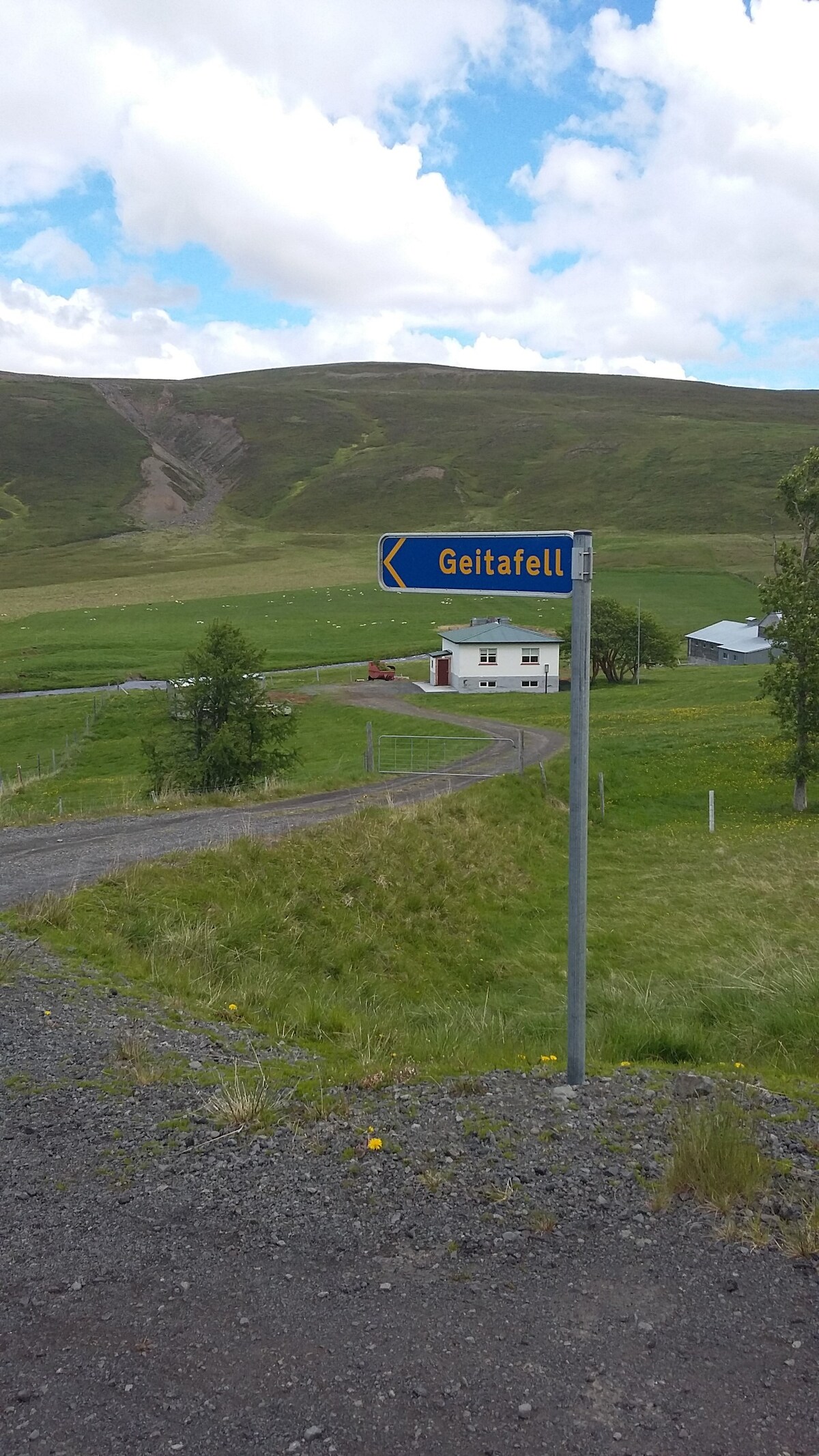 Geitafell road 87靠近Myvatn湖的放松住宿
