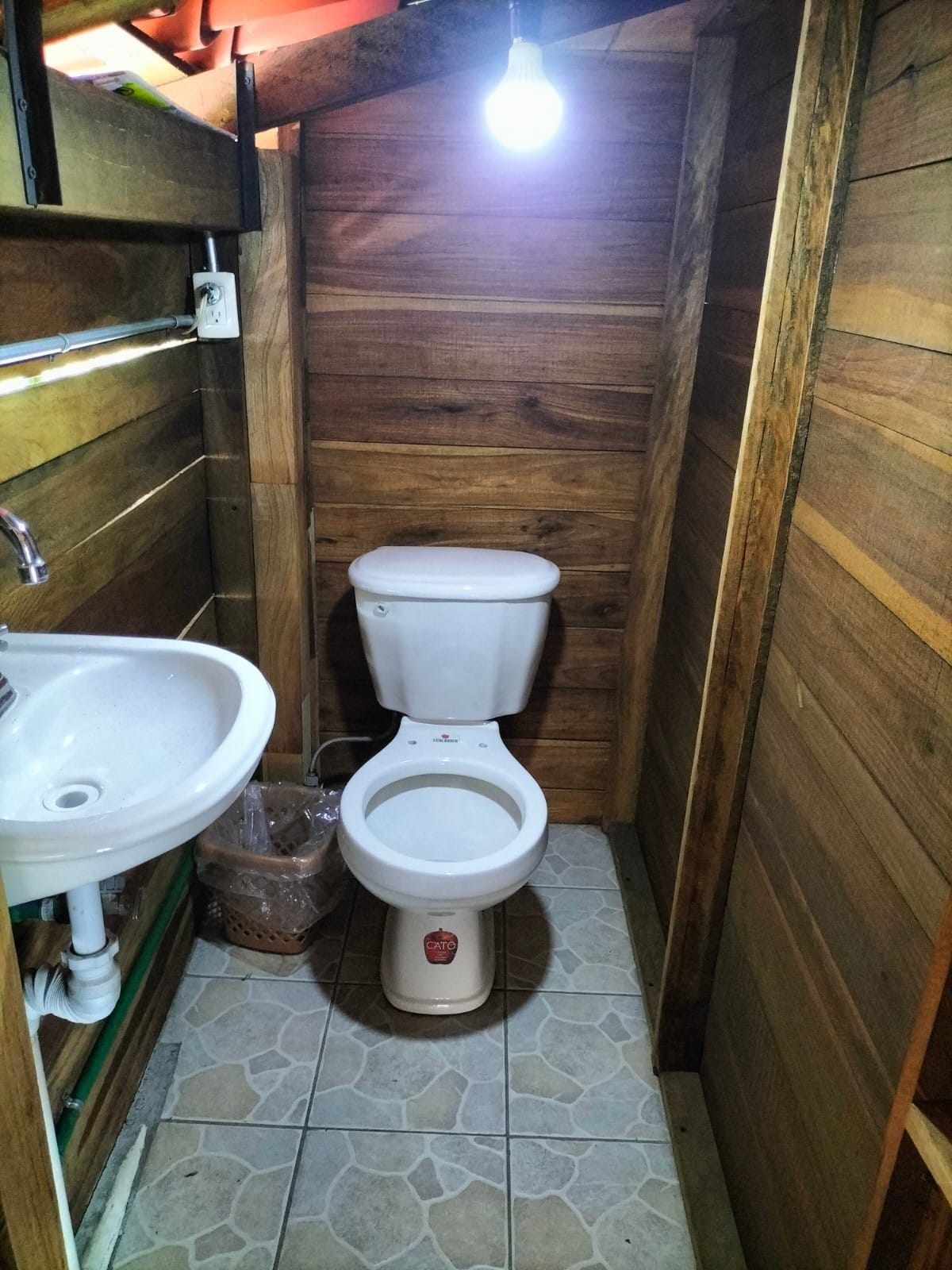 Cabaña La bamba lugar acogedor.