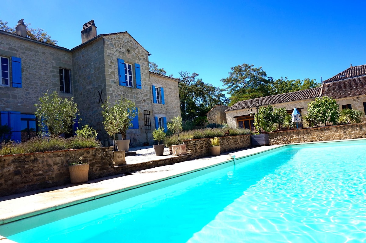 A beautiful French chateau with a private pool