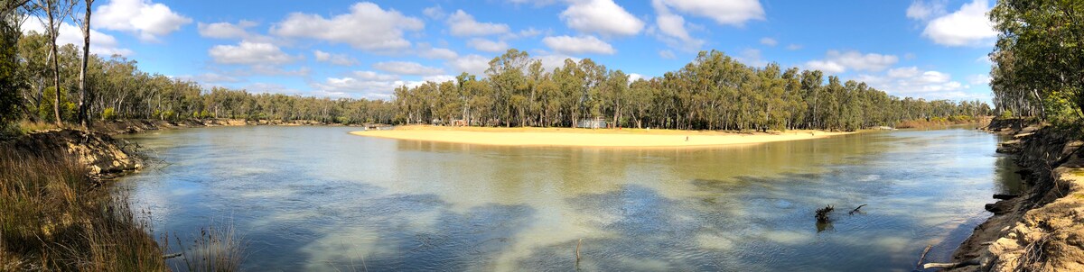 Murray River Hideaway （步行5分钟即可到达河流/海滩）