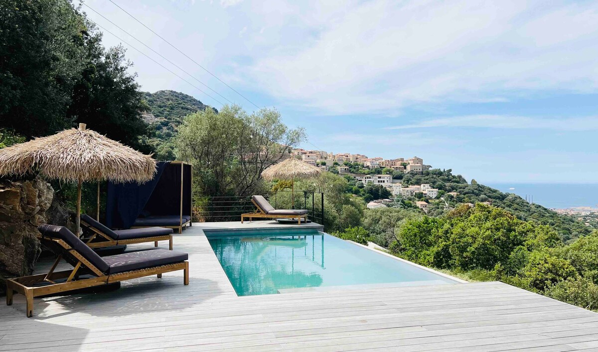 Villa Nathem Vue Mer Piscine Chauffée 10 personnes