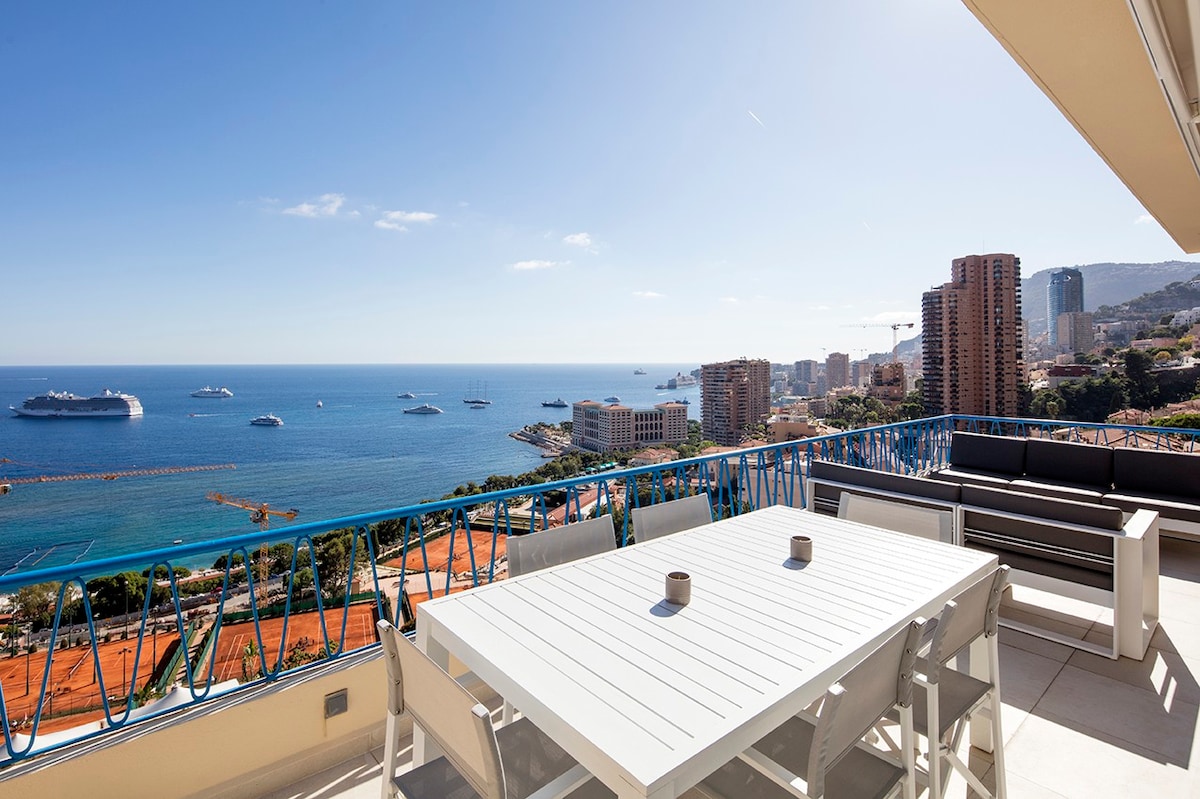 Monaco Dreamview ，三卧室复式顶层公寓