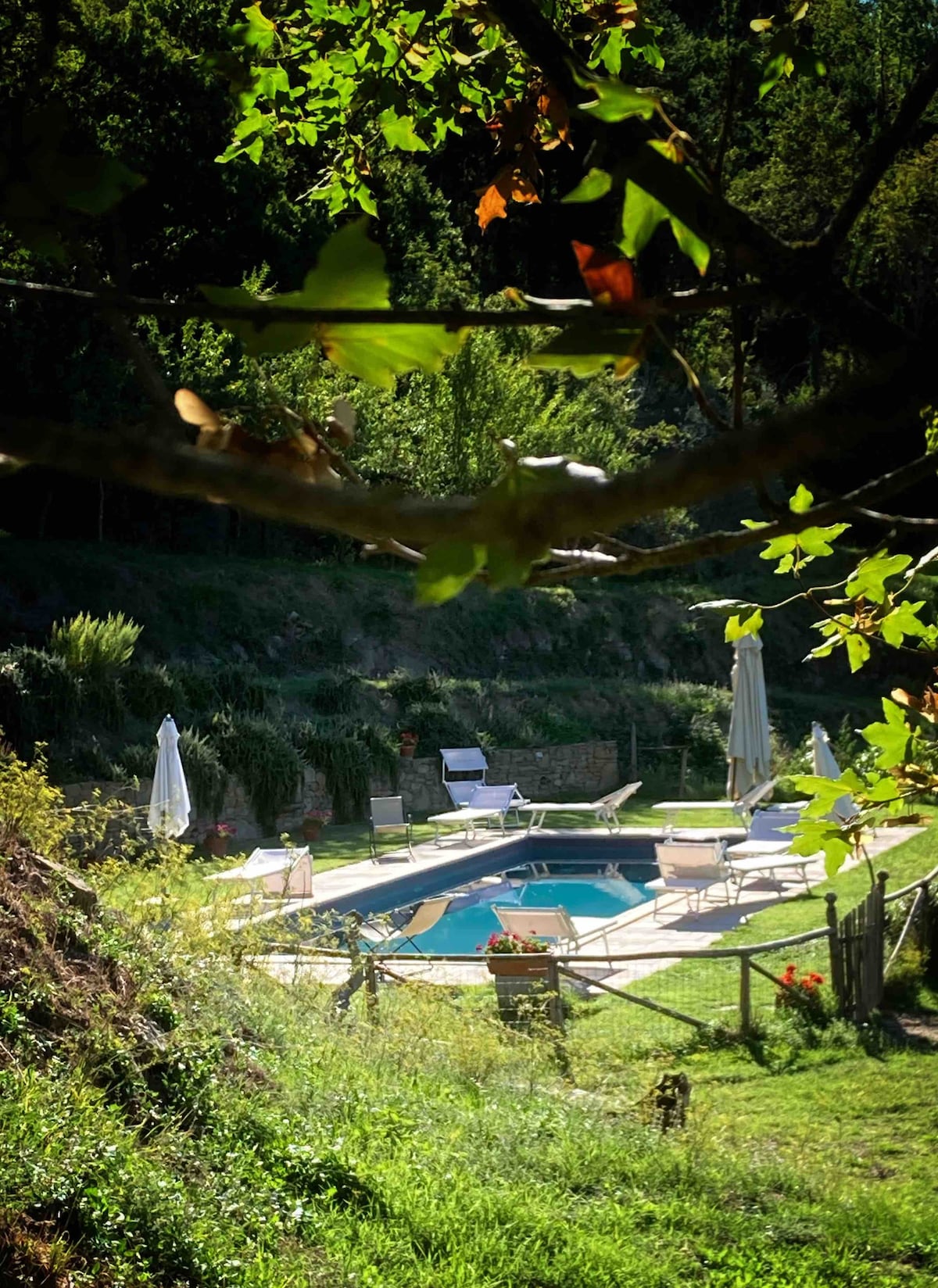 Country loft with fireplace,Cortona