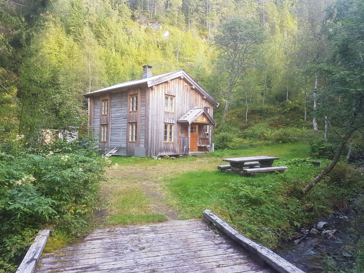湖畔迷人的小木屋