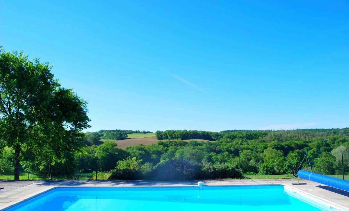 Gîte 3 épis with heated swimming pool in Gascony