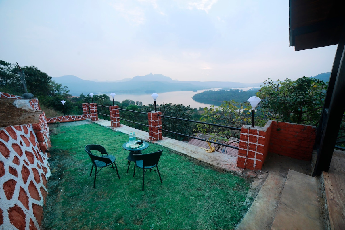 Hill Crest Cottage Lake view in Vibhati resort.